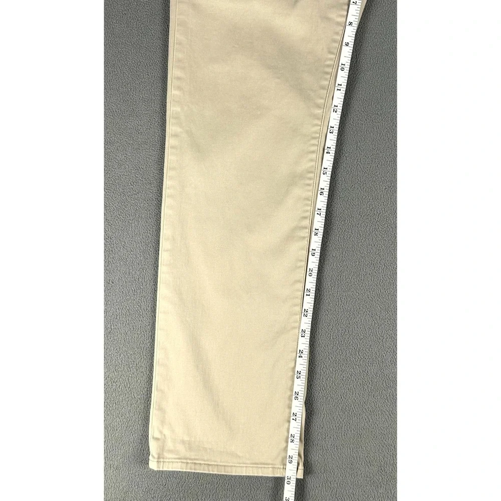 Polo Ralph Lauren Pants Mens 32x30 Beige Varick‎ Slim Straight Sateen Pony Logo